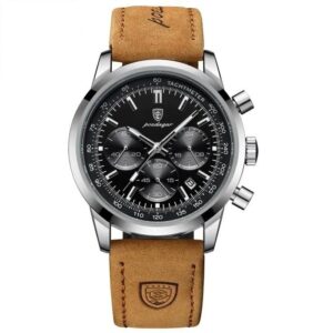 Montre quartz bracelet cuir marron